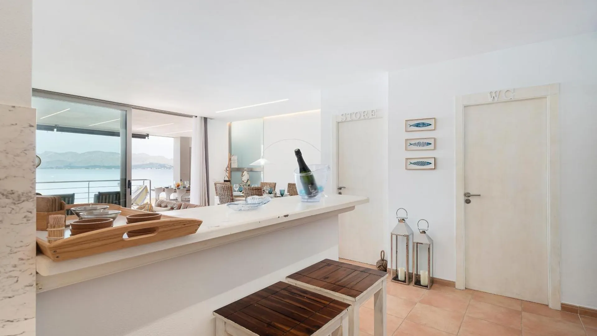 알쿠디아 Cas Carbon3R-Stunning Ground Floor In Front Of The Sea 아파트